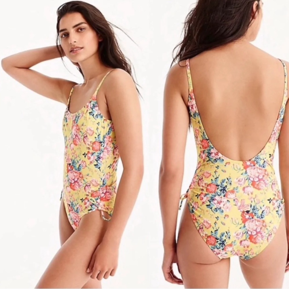 JCrew One piece Canary Liberty Floral SIZE 8